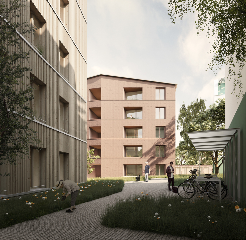 Bild 3 Alt Britz: Blick nach Süden von Alt-Britz, Vorentwurfsstand
Quelle: Arge ZRS Architekten GvA mbH und Bruno Fioretti Marquez GmbH