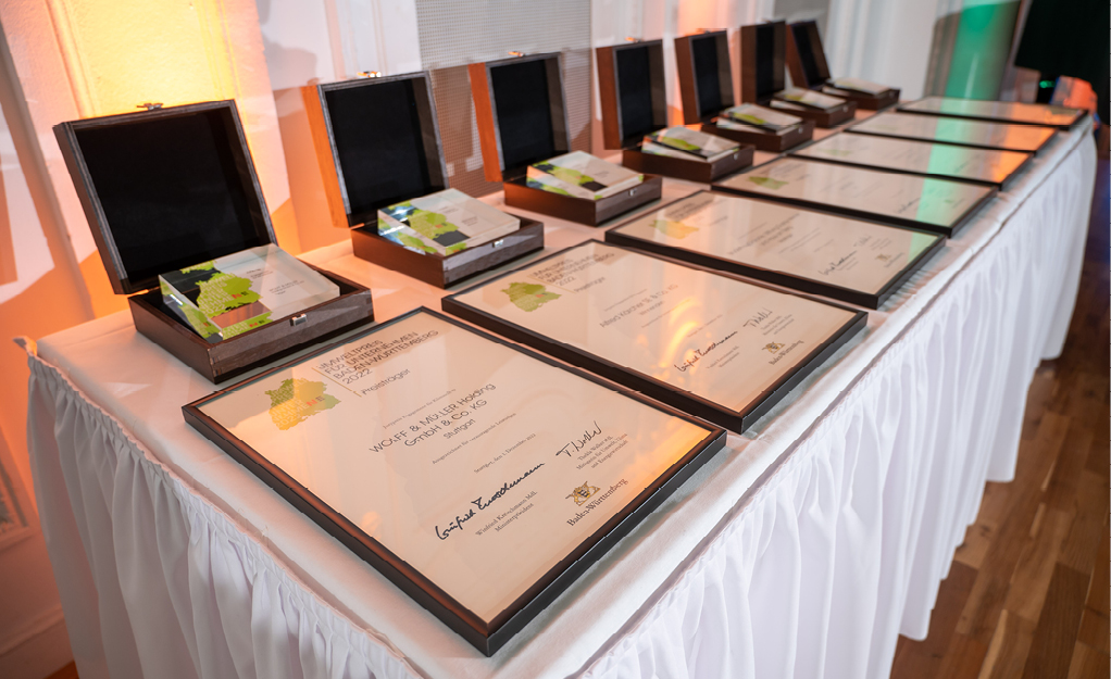 Uzin Utz gewann den renommierten Umweltpreis in der Kategorie Industrieunternehmen mit mehr als 250 Mitarbeitenden
Quelle: Uzin Utz