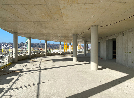 Bild 2 Stahlbetonkonstruktion, Office Campus (Quelle: Bollinger + Grohmann)