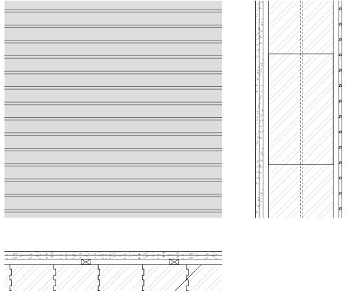 Tab. 1 Bauteildicken, Wärmedurchgangs-Koeffizienten und wirksame Wärmespeicher-Fähigkeit der Außenwandkonstruktionen (Quelle: eigene Darstellung)