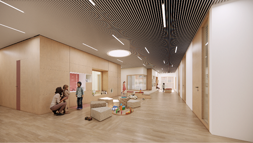 Bild 3 Multifunktionsraum (Quelle: Arge Klammer Zeleny / Kronaus Mitterer Architekten)