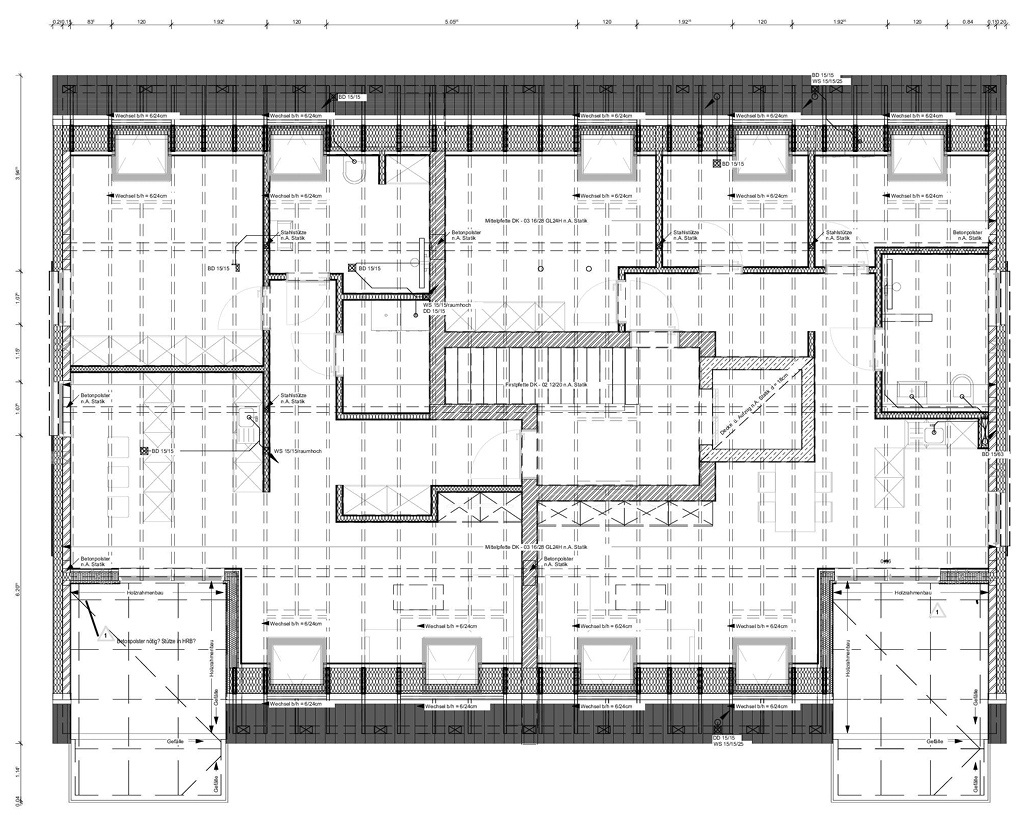 Bild 3 Grundriss DG des Mehrfamilienhauses (Quelle: Brüning + Hart Architekten)
