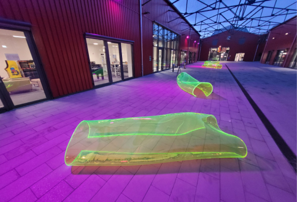 Bild 1 „Cosmic Clouding“,Tatjana Busch, 2024, Werkshalle 3, München (Aurelis) (Quelle: Tatjana Busch)