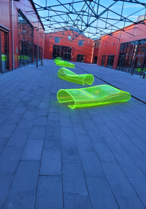 Bild 1 „Cosmic Clouding“,Tatjana Busch, 2024, Werkshalle 3, München (Aurelis) (Quelle: Tatjana Busch)