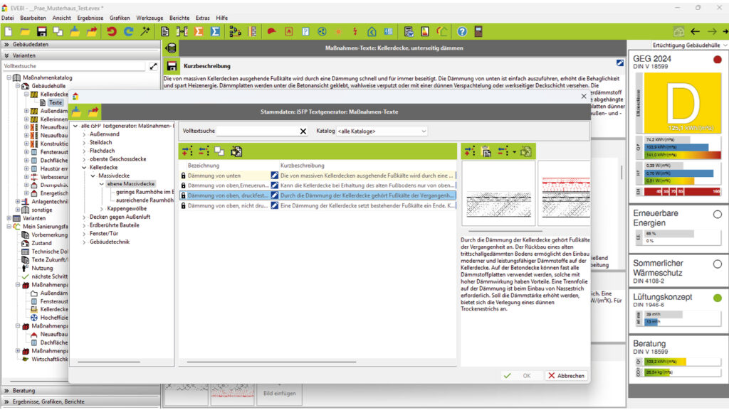 Bild 2 iSFP Textgenerator (Quelle: Envisys)