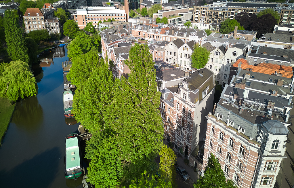 Bild 1 Die Plantage Muidergracht ist ein Kanal und eine Straße im Amsterdamer Stadtteil Plantage. (Quelle: Paul Lagro)
