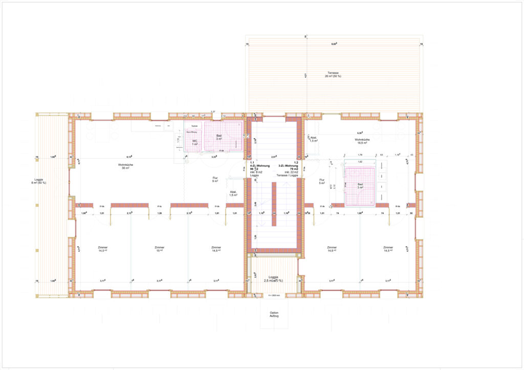 Bild 3 Grundriss Forschungshaus 5, 1. OG