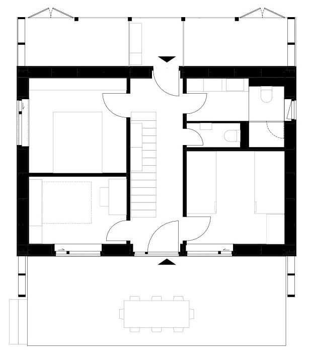 Bild 4 Grundriss EG und OG (Quelle: strohtektur)