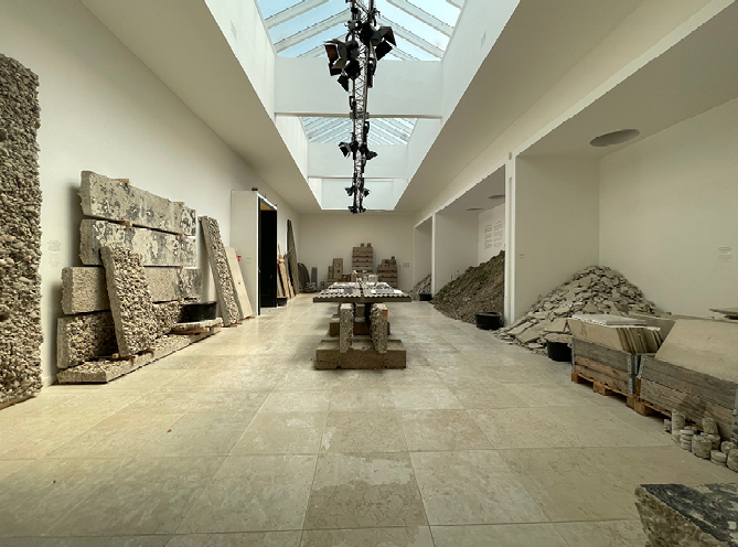 Bild 1 Architektur-Biennale 2025, Venedig, Ausstellung im Dänischen Pavillon (Quelle: Werner Lorenz, 2025)