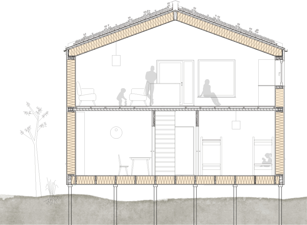 Bild 3 Schnitt (Quelle: strohtektur)